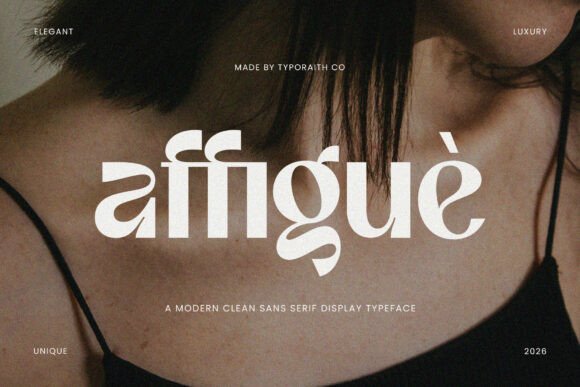 Affigue Typeface for Elegant Handmade Branding