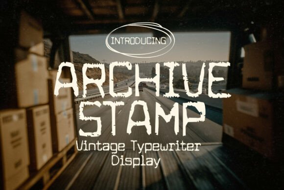 Archive Stamp Font for Bold Web Headers