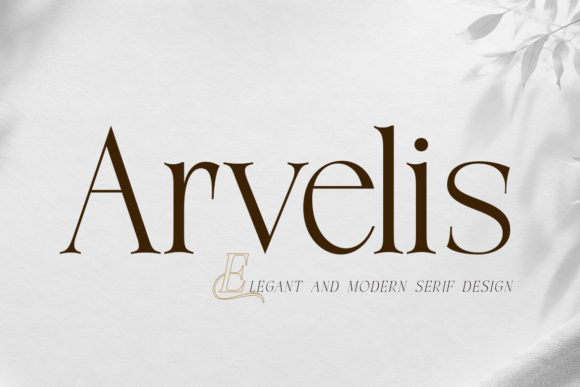 Arvelis: A Premium Serif Typeface for Makers