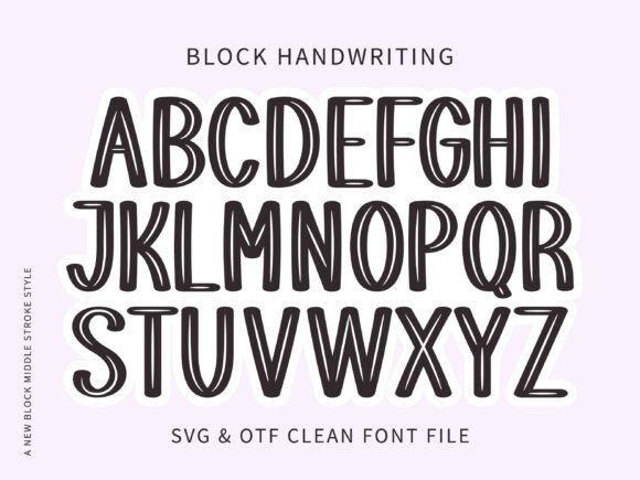 Block Handwriting Typeface for Branding