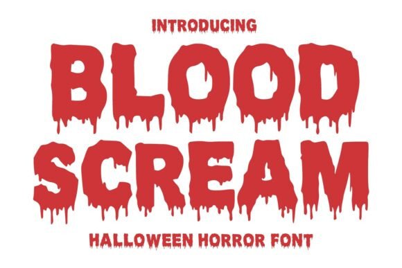 Blood Scream Font for Horror Branding
