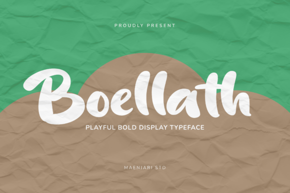 Boellath Font: Bold Bubbly Type for Makers