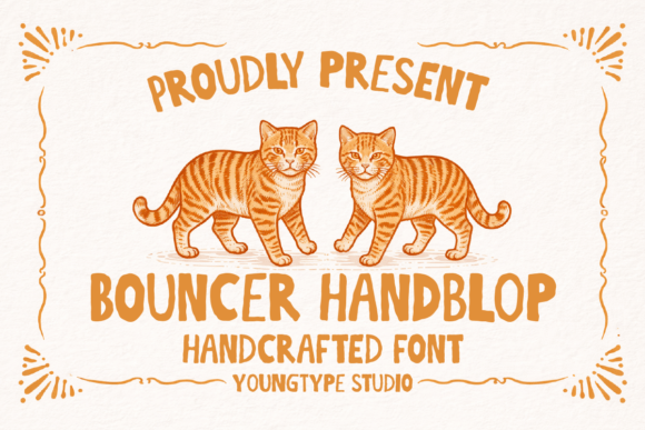 Bouncer Handblop Typeface Review for Branding