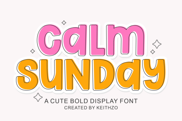 Calm Sunday: A Cozy Display Font for Warm Branding
