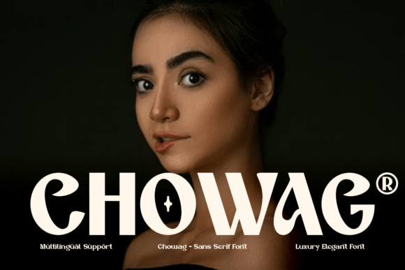 Chowag Font: Bold Display Typeface for Makers