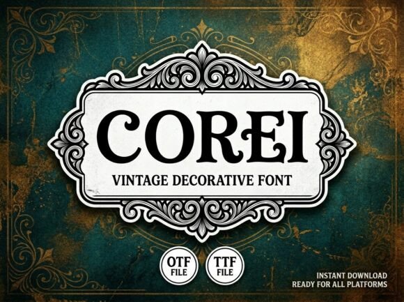Corei Typeface for Editorial Design