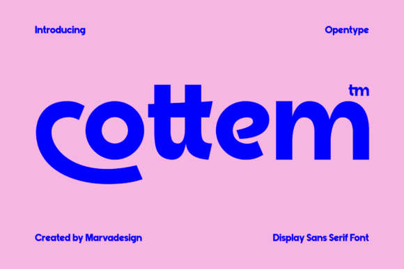 Cottem Typeface for Bold Brand Identity