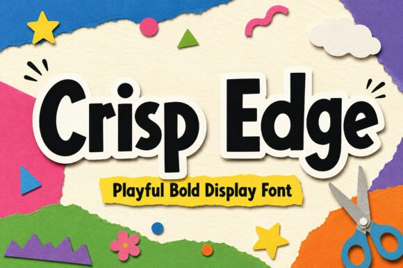 Crisp Edge Font for Bold Handmade Designs