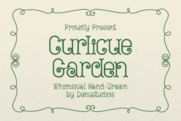Curlicue Garden: A Whimsical Typeface for Editorial Design