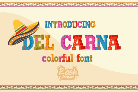 Del Carna Typeface for Festive Product Design