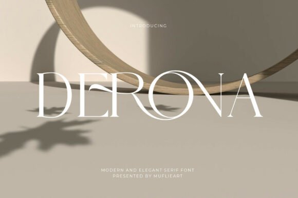 Derona Serif Typeface for Premium Branding