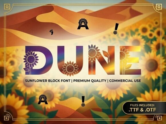 Dune: An Organic Display Typeface for Editorial Warmth