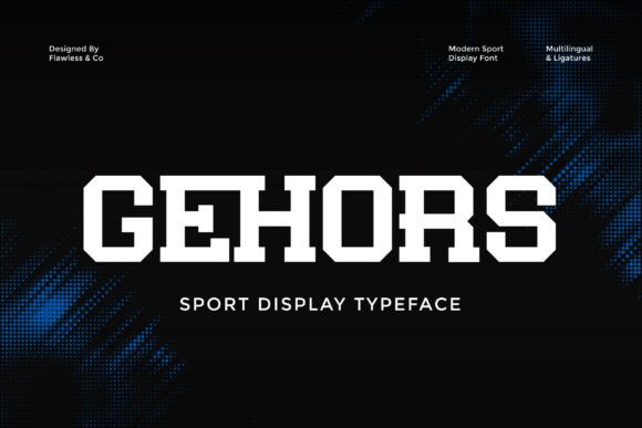 Gehors Typeface for Bold Sport Branding