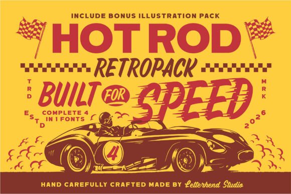 Hotrod Typeface for Bold Business Branding