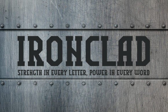 Ironclad Typeface for Bold Web Design