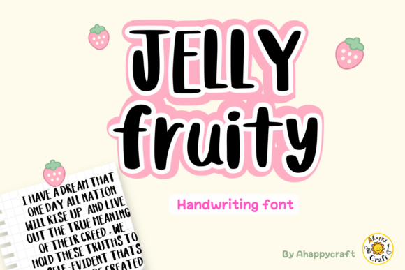 Jelly Fruity: A Playful Script Handwritten Font for Branding