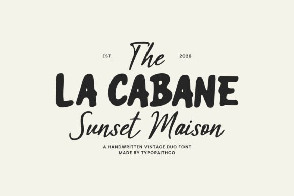 La Cabane Typeface for Modern Web Design