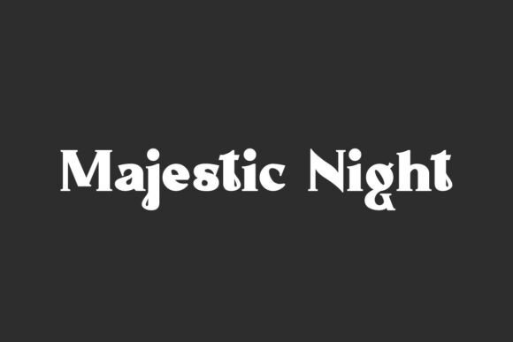 Majestic Night: A Serif Font for Dark Academia
