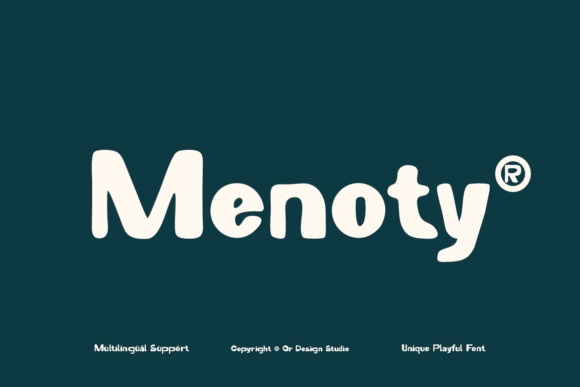 Menoty: A Friendly Sans Serif Typeface for Makers