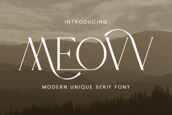 Meovv: A High-Fashion Serif Font for Editorial Design
