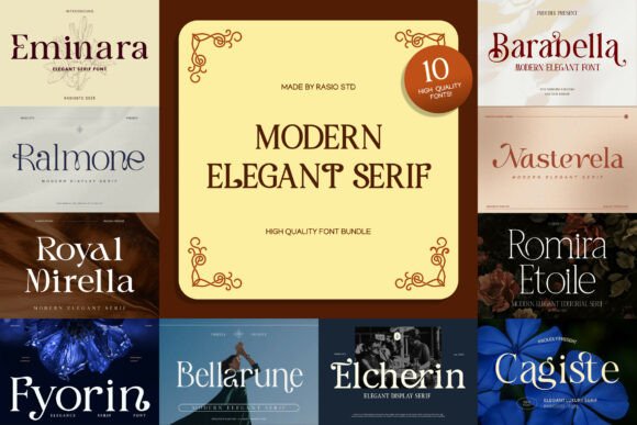 Modern Elegant Serif Typeface for Editorial Design