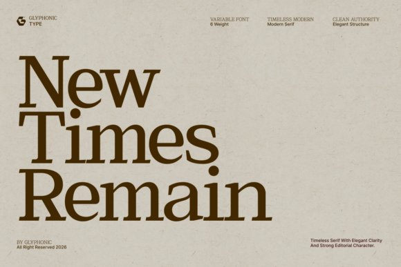 New Times Remain: A Serif Font for Bold Branding