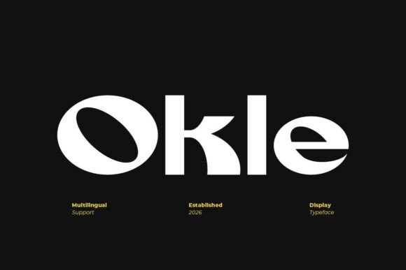 Okle: A Bold Display Typeface for Makers
