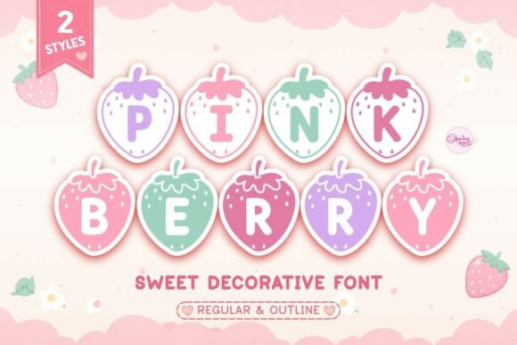 Pink Berry: A Playful Strawberry Font for Web Design