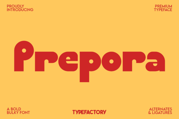Prepora: The Bold Display Font for Editorial Impact