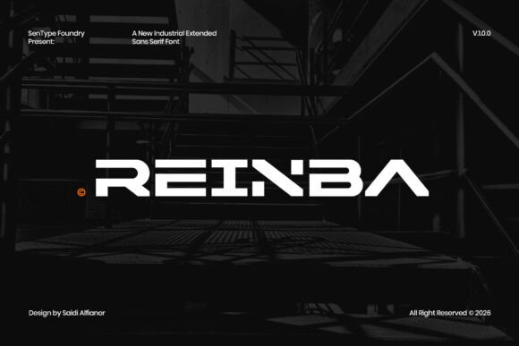 Reinba: The Industrial Sans Serif Typeface for Bold Brands