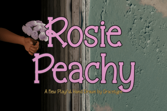 Rosie Peachy: A Playful Display Typeface for Modern Brands