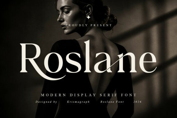Roslane Serif Font for Elegant Product Branding