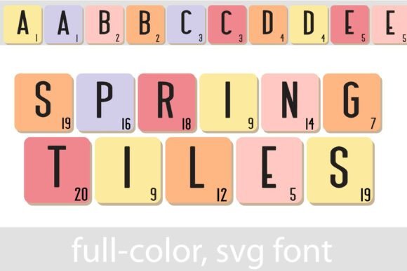 Spring Tiles Typeface for Bold Campaign Visuals