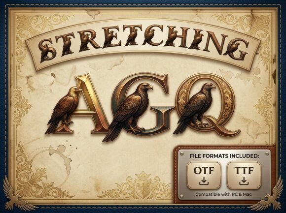 Stretching: A Bold Display Font for Brand Identity